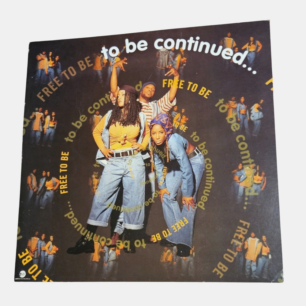 To Be Continued... Free To Be 1993 Promo Poster 12x12 Double Sided Eastwest